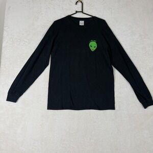 RIPNDIP Alien We Out Here Long Sleeve Black T-Shirt Medium Extraterrestial Funk